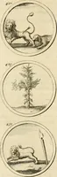 An illustration from Verzámeling van uitgekórene zin-spreuken, en zinnebeeldige print-vercieringen : eertyds, op bevel van den aller doorlugtigsten keizer der Russen, Peter Alexis, of de Gróte, getékent en gesnéden : en nu op nieus verrykt : met agthondert en veertig byschriften in verzen (1743)
