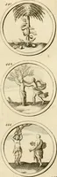 An illustration from Verzámeling van uitgekórene zin-spreuken, en zinnebeeldige print-vercieringen : eertyds, op bevel van den aller doorlugtigsten keizer der Russen, Peter Alexis, of de Gróte, getékent en gesnéden : en nu op nieus verrykt : met agthondert en veertig byschriften in verzen (1743)