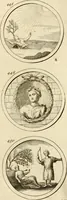An illustration from Verzámeling van uitgekórene zin-spreuken, en zinnebeeldige print-vercieringen : eertyds, op bevel van den aller doorlugtigsten keizer der Russen, Peter Alexis, of de Gróte, getékent en gesnéden : en nu op nieus verrykt : met agthondert en veertig byschriften in verzen (1743)