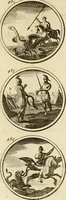 An illustration from Verzámeling van uitgekórene zin-spreuken, en zinnebeeldige print-vercieringen : eertyds, op bevel van den aller doorlugtigsten keizer der Russen, Peter Alexis, of de Gróte, getékent en gesnéden : en nu op nieus verrykt : met agthondert en veertig byschriften in verzen (1743)
