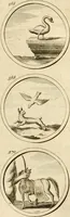 An illustration from Verzámeling van uitgekórene zin-spreuken, en zinnebeeldige print-vercieringen : eertyds, op bevel van den aller doorlugtigsten keizer der Russen, Peter Alexis, of de Gróte, getékent en gesnéden : en nu op nieus verrykt : met agthondert en veertig byschriften in verzen (1743)