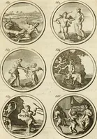 An illustration from Verzámeling van uitgekórene zin-spreuken, en zinnebeeldige print-vercieringen : eertyds, op bevel van den aller doorlugtigsten keizer der Russen, Peter Alexis, of de Gróte, getékent en gesnéden : en nu op nieus verrykt : met agthondert en veertig byschriften in verzen (1743)