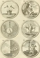 An illustration from Verzámeling van uitgekórene zin-spreuken, en zinnebeeldige print-vercieringen : eertyds, op bevel van den aller doorlugtigsten keizer der Russen, Peter Alexis, of de Gróte, getékent en gesnéden : en nu op nieus verrykt : met agthondert en veertig byschriften in verzen (1743)