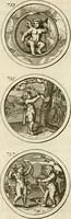 An illustration from Verzámeling van uitgekórene zin-spreuken, en zinnebeeldige print-vercieringen : eertyds, op bevel van den aller doorlugtigsten keizer der Russen, Peter Alexis, of de Gróte, getékent en gesnéden : en nu op nieus verrykt : met agthondert en veertig byschriften in verzen (1743)