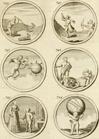 An illustration from Verzámeling van uitgekórene zin-spreuken, en zinnebeeldige print-vercieringen : eertyds, op bevel van den aller doorlugtigsten keizer der Russen, Peter Alexis, of de Gróte, getékent en gesnéden : en nu op nieus verrykt : met agthondert en veertig byschriften in verzen (1743)