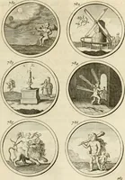 An illustration from Verzámeling van uitgekórene zin-spreuken, en zinnebeeldige print-vercieringen : eertyds, op bevel van den aller doorlugtigsten keizer der Russen, Peter Alexis, of de Gróte, getékent en gesnéden : en nu op nieus verrykt : met agthondert en veertig byschriften in verzen (1743)
