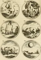 An illustration from Verzámeling van uitgekórene zin-spreuken, en zinnebeeldige print-vercieringen : eertyds, op bevel van den aller doorlugtigsten keizer der Russen, Peter Alexis, of de Gróte, getékent en gesnéden : en nu op nieus verrykt : met agthondert en veertig byschriften in verzen (1743)