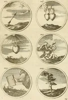 An illustration from Verzámeling van uitgekórene zin-spreuken, en zinnebeeldige print-vercieringen : eertyds, op bevel van den aller doorlugtigsten keizer der Russen, Peter Alexis, of de Gróte, getékent en gesnéden : en nu op nieus verrykt : met agthondert en veertig byschriften in verzen (1743)