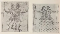 An illustration from Verzeichnis astrologischer und mythologischer illustrierter Handschriften des lateinischen Mittelalters / von Fritz Saxl und Hans Meier. (1915)