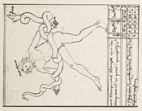 An illustration from Verzeichnis astrologischer und mythologischer illustrierter Handschriften des lateinischen Mittelalters / von Fritz Saxl und Hans Meier. (1915)