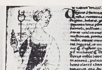 An illustration from Verzeichnis astrologischer und mythologischer illustrierter Handschriften des lateinischen Mittelalters / von Fritz Saxl und Hans Meier. (1915)