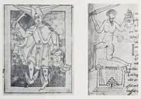 An illustration from Verzeichnis astrologischer und mythologischer illustrierter Handschriften des lateinischen Mittelalters / von Fritz Saxl und Hans Meier. (1915)