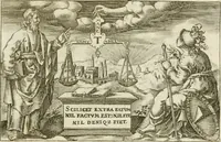 An illustration from Iani Iacobi Boissardi Vesuntini Emblematum liber = Emblemes latins de I.I. Boissard (1588)