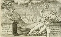 Picture 6 of 47 from Iani Iacobi Boissardi Vesuntini Emblematum liber = Emblemes latins de I.I. Boissard (1588), leaf 22