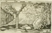 Picture 8 of 47 from Iani Iacobi Boissardi Vesuntini Emblematum liber = Emblemes latins de I.I. Boissard (1588), leaf 26