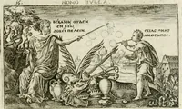 Picture 9 of 47 from Iani Iacobi Boissardi Vesuntini Emblematum liber = Emblemes latins de I.I. Boissard (1588), leaf 28