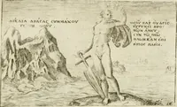 Picture 11 of 47 from Iani Iacobi Boissardi Vesuntini Emblematum liber = Emblemes latins de I.I. Boissard (1588), leaf 32