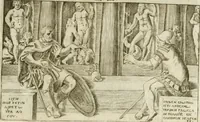 An illustration from Iani Iacobi Boissardi Vesuntini Emblematum liber = Emblemes latins de I.I. Boissard (1588)