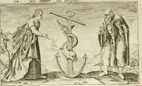 Picture 30 of 47 from Iani Iacobi Boissardi Vesuntini Emblematum liber = Emblemes latins de I.I. Boissard (1588), leaf 68