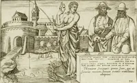 An illustration from Iani Iacobi Boissardi Vesuntini Emblematum liber = Emblemes latins de I.I. Boissard (1588)