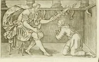 An illustration from Iani Iacobi Boissardi Vesuntini Emblematum liber = Emblemes latins de I.I. Boissard (1588)
