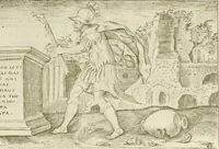 Picture 47 of 47 from Iani Iacobi Boissardi Vesuntini Emblematum liber = Emblemes latins de I.I. Boissard (1588), leaf 98