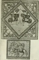 An illustration from Vetera monimenta : in quibus praecipuè musiva opera sacarum profanarumque aedium structura, ac nonnulli antiqui ritus, dissertationibus, iconibusque illustrantur (1690)