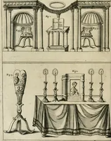 An illustration from Vetera monimenta : in quibus praecipuè musiva opera sacarum profanarumque aedium structura, ac nonnulli antiqui ritus, dissertationibus, iconibusque illustrantur (1690)