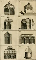 An illustration from Vetera monimenta : in quibus praecipuè musiva opera sacarum profanarumque aedium structura, ac nonnulli antiqui ritus, dissertationibus, iconibusque illustrantur (1690)