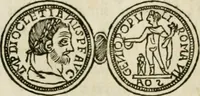 An illustration from Vetera monimenta : in quibus praecipuè musiva opera sacarum profanarumque aedium structura, ac nonnulli antiqui ritus, dissertationibus, iconibusque illustrantur (1690)