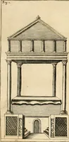 An illustration from Vetera monimenta : in quibus praecipuè musiva opera sacarum profanarumque aedium structura, ac nonnulli antiqui ritus, dissertationibus, iconibusque illustrantur (1690)
