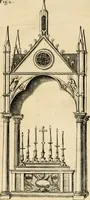 An illustration from Vetera monimenta : in quibus praecipuè musiva opera sacarum profanarumque aedium structura, ac nonnulli antiqui ritus, dissertationibus, iconibusque illustrantur (1690)