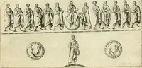 Picture 125 of 136 from Vetera monimenta : in quibus praecipuè musiva opera sacarum profanarumque aedium structura, ac nonnulli antiqui ritus, dissertationibus, iconibusque illustrantur (1690), leaf 408