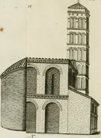 An illustration from Vetera monimenta : in quibus praecipuè musiva opera sacarum profanarumque aedium structura, ac nonnulli antiqui ritus, dissertationibus, iconibusque illustrantur (1690)