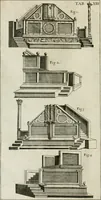 An illustration from Vetera monimenta : in quibus praecipuè musiva opera sacarum profanarumque aedium structura, ac nonnulli antiqui ritus, dissertationibus, iconibusque illustrantur (1690)