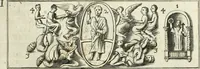 An illustration from Vetera monimenta : in quibus praecipuè musiva opera sacarum profanarumque aedium structura, ac nonnulli antiqui ritus, dissertationibus, iconibusque illustrantur (1690)