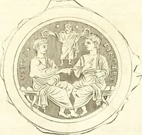 An illustration from Veteris gemmae ad Christianum usum exscalptae brevis explanatio ad academicos Etruscos Cortonenses (1732)