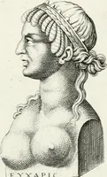 Picture 54 of 102 from Veterum illustrium philosophorum, poetarum, rhetorum, et oratorum imagines : ex vetustis nummis, gemmis, hermis, marmoribus, alijsque antiquis monumentis desumptae (1685), leaf 130