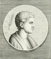 Picture 64 of 102 from Veterum illustrium philosophorum, poetarum, rhetorum, et oratorum imagines : ex vetustis nummis, gemmis, hermis, marmoribus, alijsque antiquis monumentis desumptae (1685), leaf 144