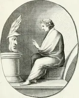 Picture 78 of 102 from Veterum illustrium philosophorum, poetarum, rhetorum, et oratorum imagines : ex vetustis nummis, gemmis, hermis, marmoribus, alijsque antiquis monumentis desumptae (1685), leaf 172