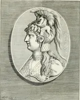 Picture 84 of 102 from Veterum illustrium philosophorum, poetarum, rhetorum, et oratorum imagines : ex vetustis nummis, gemmis, hermis, marmoribus, alijsque antiquis monumentis desumptae (1685), leaf 200