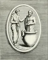 Picture 19 of 102 from Veterum illustrium philosophorum, poetarum, rhetorum, et oratorum imagines : ex vetustis nummis, gemmis, hermis, marmoribus, alijsque antiquis monumentis desumptae (1685), leaf 44