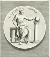 Picture 35 of 102 from Veterum illustrium philosophorum, poetarum, rhetorum, et oratorum imagines : ex vetustis nummis, gemmis, hermis, marmoribus, alijsque antiquis monumentis desumptae (1685), leaf 74