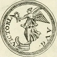 Picture 160 of 495 from Veterum Romanorum Religio castrametatio, disciplina militaris ut & balneae ex antiquis numismatibus & lapidibus demonstrata (1686), leaf 105