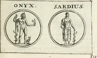 An illustration from Veterum Romanorum Religio castrametatio, disciplina militaris ut & balneae ex antiquis numismatibus & lapidibus demonstrata (1686)