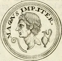 An illustration from Veterum Romanorum Religio castrametatio, disciplina militaris ut & balneae ex antiquis numismatibus & lapidibus demonstrata (1686)