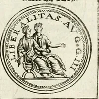 An illustration from Veterum Romanorum Religio castrametatio, disciplina militaris ut & balneae ex antiquis numismatibus & lapidibus demonstrata (1686)