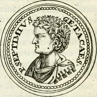 An illustration from Veterum Romanorum Religio castrametatio, disciplina militaris ut & balneae ex antiquis numismatibus & lapidibus demonstrata (1686)
