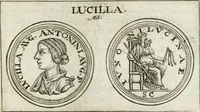 An illustration from Veterum Romanorum Religio castrametatio, disciplina militaris ut & balneae ex antiquis numismatibus & lapidibus demonstrata (1686)