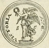 Picture 266 of 495 from Veterum Romanorum Religio castrametatio, disciplina militaris ut & balneae ex antiquis numismatibus & lapidibus demonstrata (1686), leaf 165